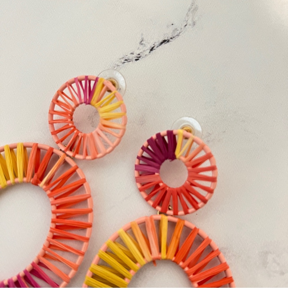 BaubleBar Raffia Earrings Multicolor - Picture 6 of 6
